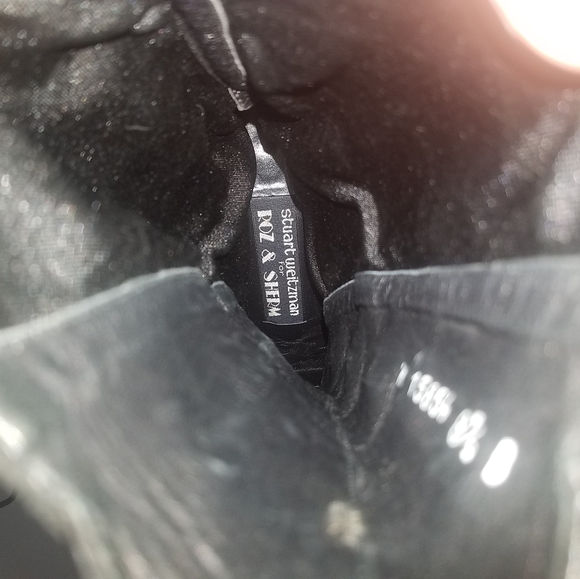 Vintage Stuart Weitzman for Roz and Sherm Victorian Black Leather Boots Size 8.5 - Picture 10 of 13